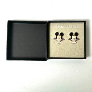 Disney X Baublebar Earrings Mickey Mouse Vampire Dracula Stud Halloween NIB
